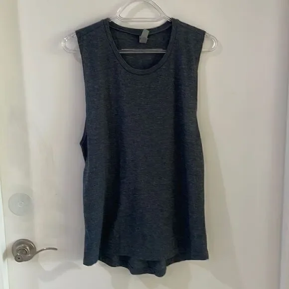 NEXT LEVEL heather gray festival muscle tee muscle tank Medium NWOT - Picture 4 of 9